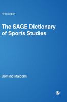 The SAGE dictionary of sports studies /