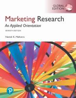 Marketing research : an applied orientation /