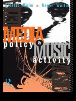 Media policy and music activity /