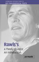 Rawls's A theory of justice : an introduction /