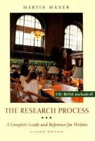 The research process : a complete guide and reference for writers /