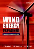Wind energy explained : theory, design and application /