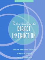 Introduction to direct instruction /