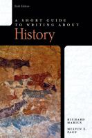 A short guide to writing about history /