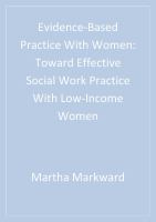 Evidence-based practice with women : toward effective social work practice with low-income women /