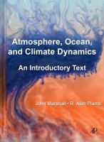 Atmosphere, ocean, and climate dynamics : an introductory text /