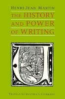 The history and power of writing /