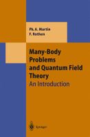 Many-body problems and quantum field theory : an introduction /
