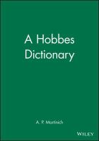 A Hobbes dictionary /