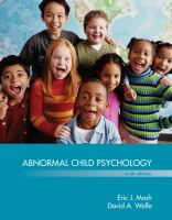 Abnormal child psychology /