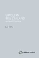 Parole in New Zealand : law and practice /