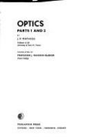 Optics : Parts 1 and 2.