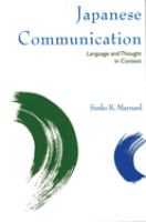 Japanese communication : language and thought in context /