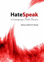HateSpeak in contemporary Arabic discourse /