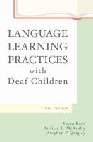Language learning practices with deaf children /