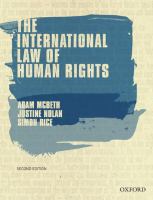 The international law of human rights /