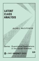 Latent class analysis /