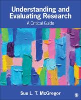 Understanding and evaluating research a critical guide /