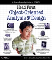 Head first object-oriented analysis and design /
