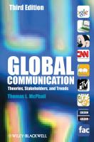 Global communication : theories, stakeholders, and trends /
