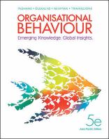Organisational behaviour : emerging knowledge, global insights /