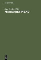 Margaret Mead : the complete bibliography, 1925-1975 /