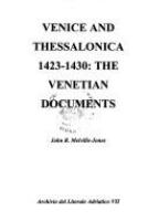 Venice and Thessalonica, 1423-1430.