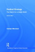 Radical ecology : the search for a livable world /