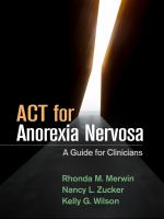 ACT for anorexia nervosa : a guide for clinicians /