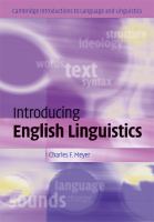 Introducing English linguistics /