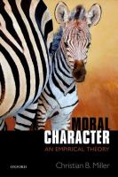 Moral character : an empirical theory /