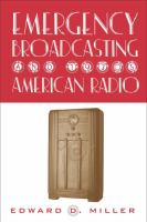 Emergency broadcasting and 1930s American radio /