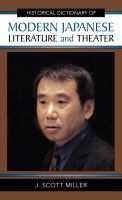 Historical dictionary of modern Japanese literature and theater /