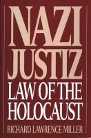 Nazi justiz : law of the Holocaust /