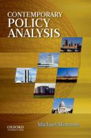 Contemporary policy analysis /