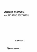 Group theory : an intuitive approach /