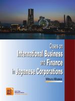 Cases on international business and finance in Japanese corporations