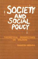 Society and social policy : theoretical perspectives on welfare /