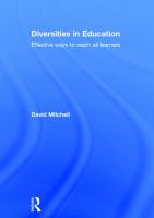 Diversities in education : effective ways to reach all learners /