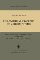 Philosophical problems of modern physics /