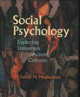 Social psychology : exploring universals across cultures /