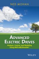 Advanced electric drives : analysis, control, and modeling using MATLAB/Simulink /