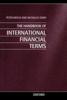The handbook of international financial terms