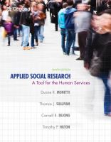 Applied social research : a tool for the human services /