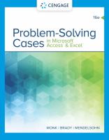 Problem-solving cases in Microsoft® Access and Excel® /
