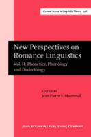 New Perspectives on Romance Linguistics.