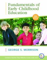Fundamentals of early childhood education /