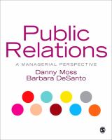 Public relations : a managerial perspective /