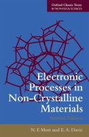 Electronic processes in non-crystalline materials