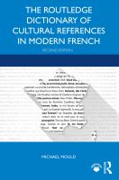The Routledge dictionary of cultural references in modern French /